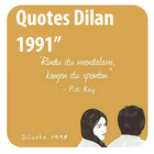 Quotes Novel Dilan Romantis icône