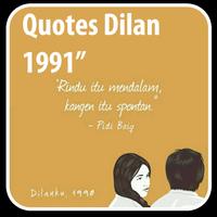 Quotes Novel Dilan Romantis 海報