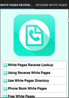 White Pages Reverse Lookup الملصق