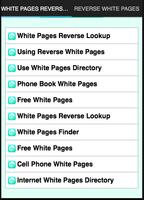 White Pages Reverse Lookup capture d'écran 1