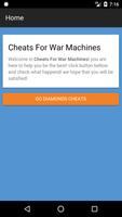 Cheats For War Machines penulis hantaran