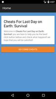 Cheats For Last Day on Earth Survival Affiche