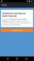 Cheats For Last Day on Earth Survival ảnh chụp màn hình 1