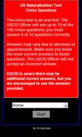 Citizenship - US (Civics Quiz) تصوير الشاشة 1