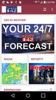 CBS 42 Weather Plakat