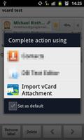 Import vCard Attachment DEMO capture d'écran 1