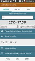 برنامه‌نما Metric Conversions عکس از صفحه
