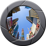 Wide Angle Camera Fisheye Filter Effect