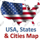 USA States and Cities Maps APK