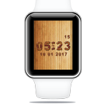 Wood Clock Widget