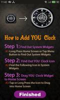 Analog Clock Widget पोस्टर
