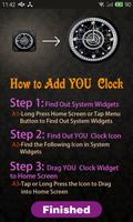 Analog Clock Widget Affiche