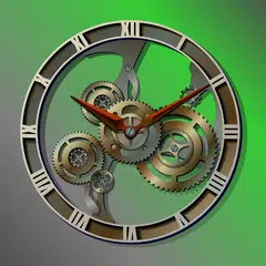 Steampunk Analog Clock Widget