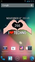 I Love Techno - Widget poster