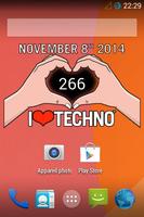 I Love Techno - Widget اسکرین شاٹ 1