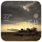 tank1 weather widget/clock icône