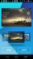 tank1 weather widget/clock تصوير الشاشة 1