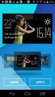 tennis weather widget/clock ảnh chụp màn hình 1