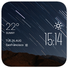 The aurora weather widget icono