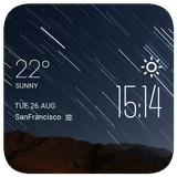 The aurora weather widget simgesi