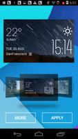 برنامه‌نما The aurora weather widget عکس از صفحه