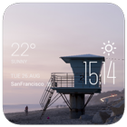 The lighthouse weather widget أيقونة