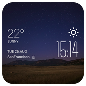 The plain night weather widget icon