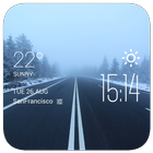 The road weather widget/clock आइकन