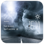 Tornado Clock weather widget