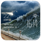 tsunami weather widget/clock biểu tượng