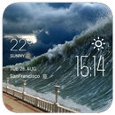 tsunami weather widget/clock APK