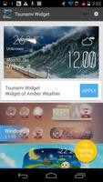 tsunami weather widget/clock captura de pantalla 1