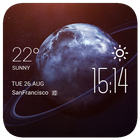 Uranus weather widget/clock أيقونة