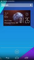 Uranus weather widget/clock poster