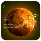 Venus weather widget/clock Zeichen