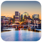 Virginia weather widget/clock icône