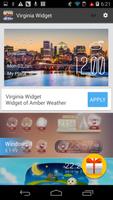 Virginia weather widget/clock imagem de tela 2