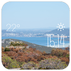 Albany weather widget/clock icône