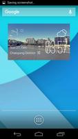 Brisbane weather widget/clock-poster