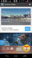 2 Schermata Brisbane weather widget/clock