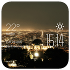 Griffith1 weather widget/clock أيقونة