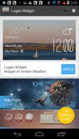 Logan weather widget/clock تصوير الشاشة 2