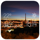 Mount Isa weather widget/clock icon