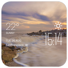 Perth weather widget/clock icono