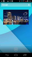 Southport weather widget/clock poster