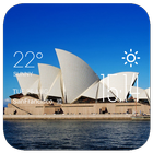 ikon Sydney weather widget/clock
