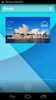 Sydney weather widget/clock poster