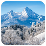 Alps Winter weather widget ไอคอน