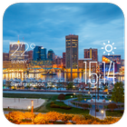 Baltimore weather widget/clock icon