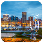 Baltimore weather widget/clock 아이콘